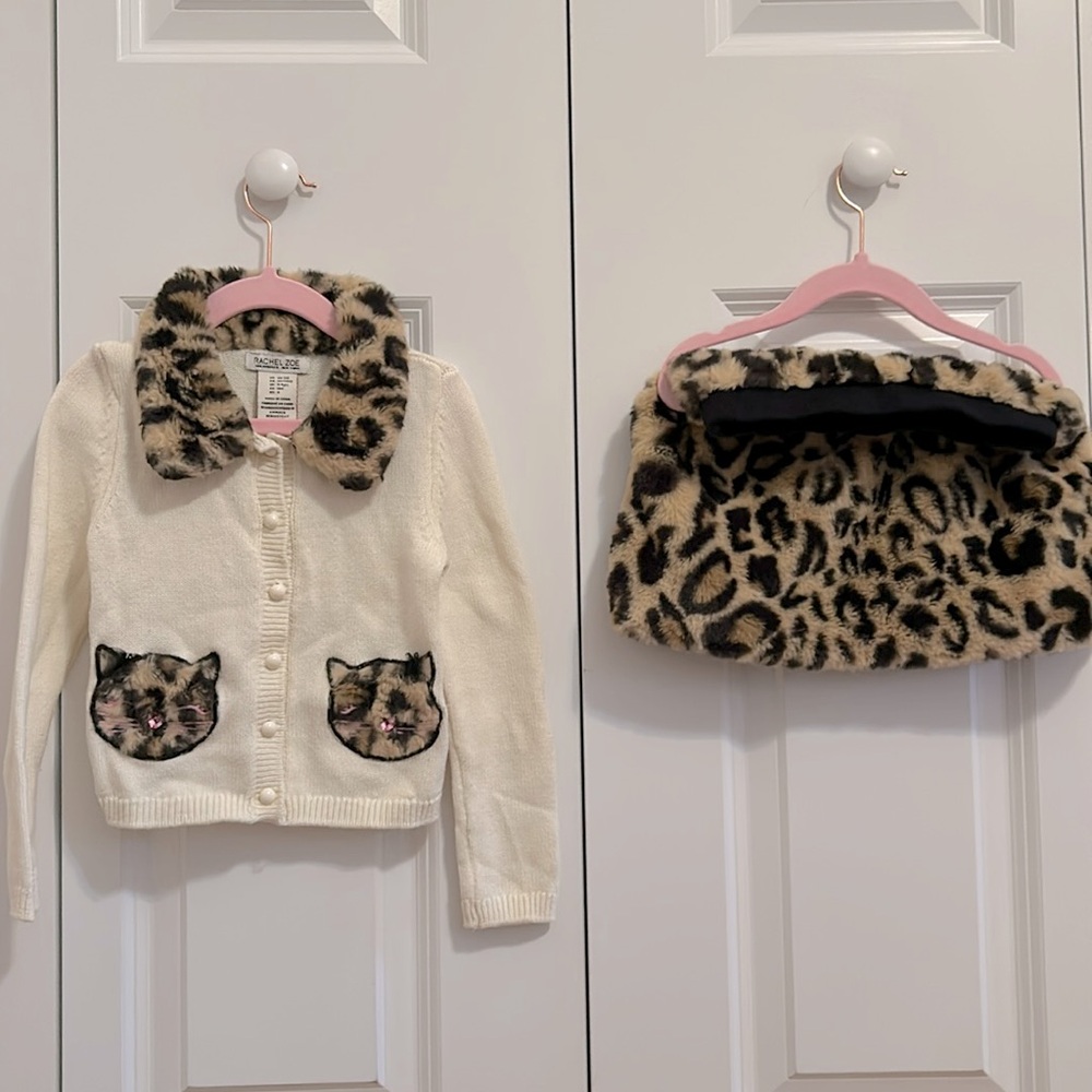 Rachel Zoe 4T matching cardigan with skirt